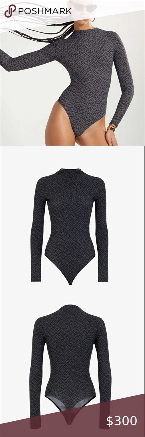 skims fendi long sleeve bodysuit|fendi bikini dupe.